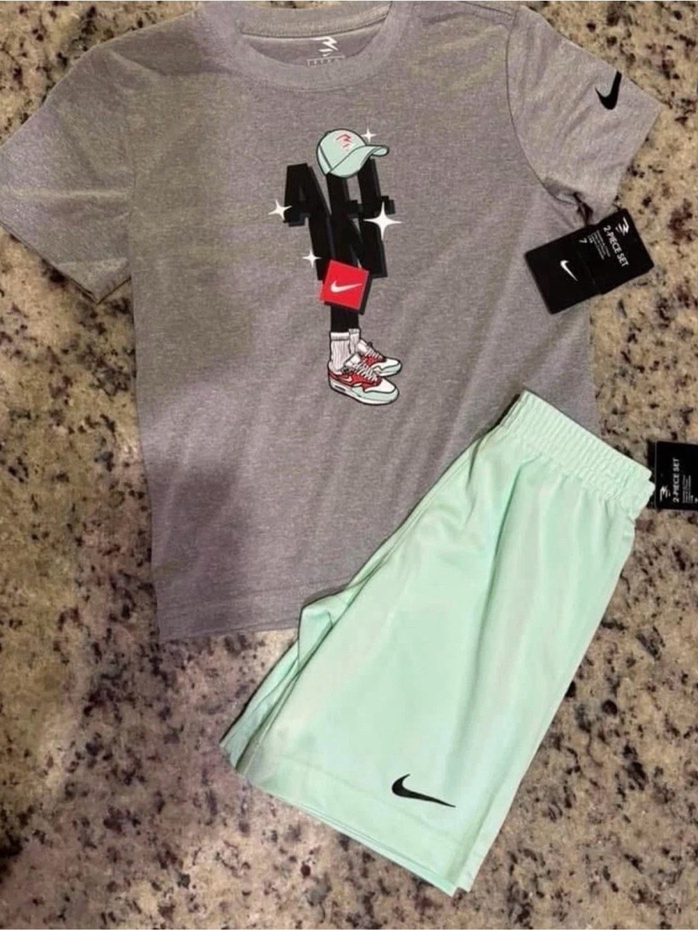 Nike boys short set nwt